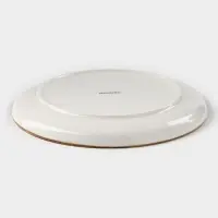 Тарелка фарфоровая пирожковая Magistro &laquo;Церера&raquo;, d=18 см, цвет белый