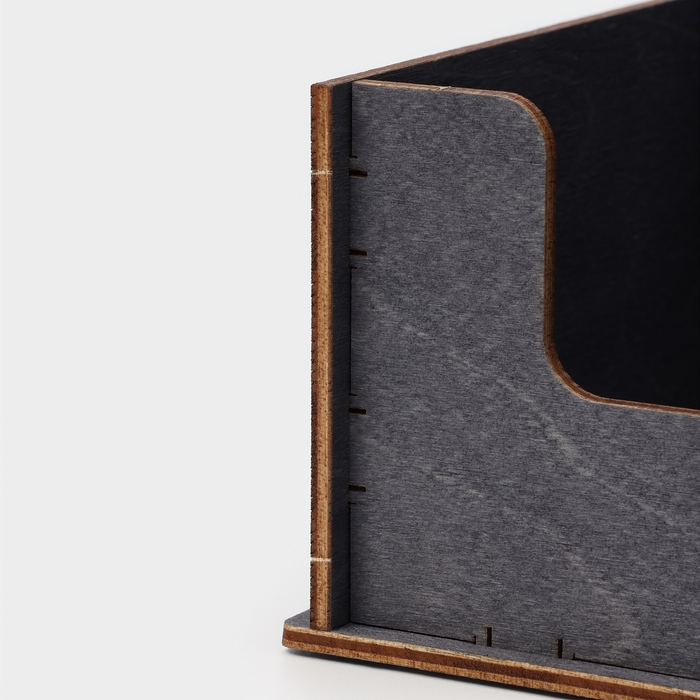 Подставка - органайзер деревянный барный Доляна, под стаканы, крышки, трубочки, салфетки, 40&times;25&times;15 см