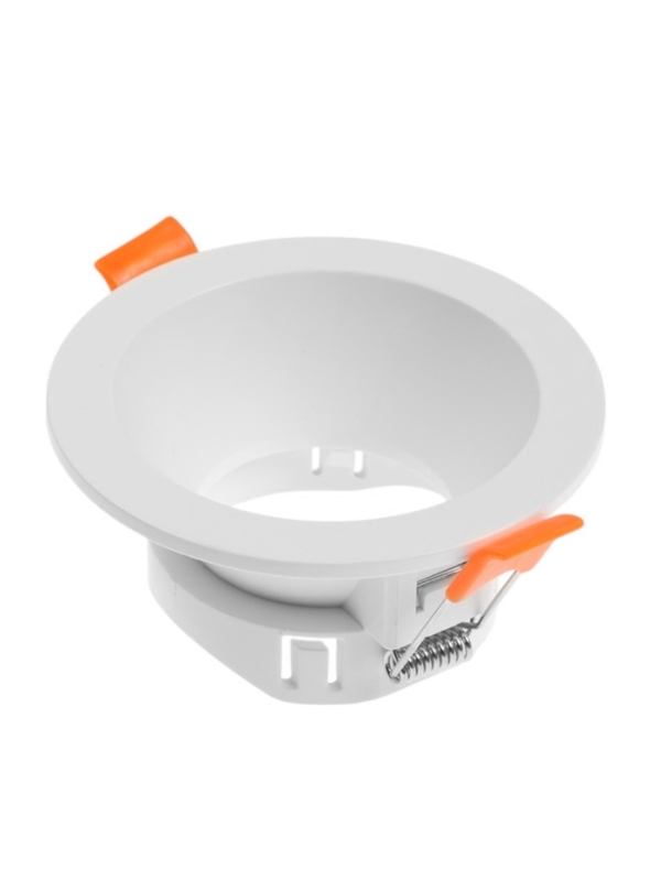 Светильник встраиваемый под лампу MR16, круг, пластик, белый