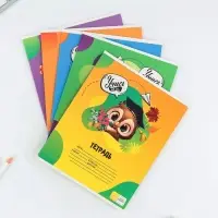 Тетрадь 12 листов в косую линейку, А5, на скрепке, блок №1 &laquo;Учись на 5+&raquo; МИКС