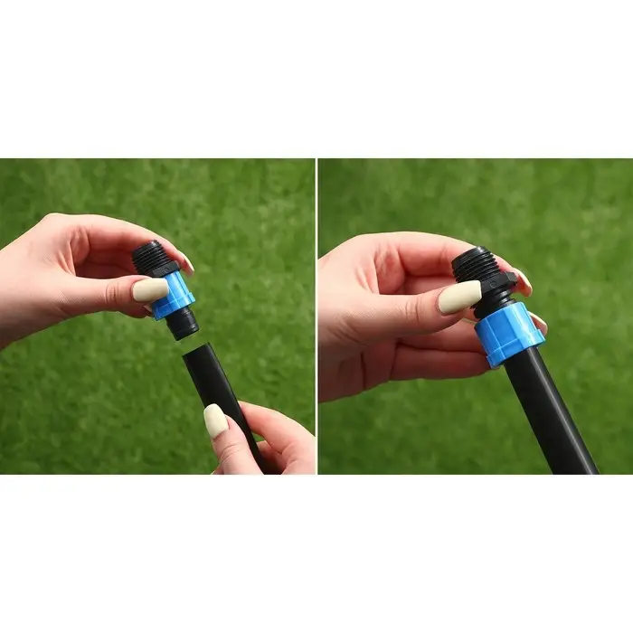 Штуцер для капельной ленты, 16 мм &mdash; 1/2" (12 мм), пластик, Greengo