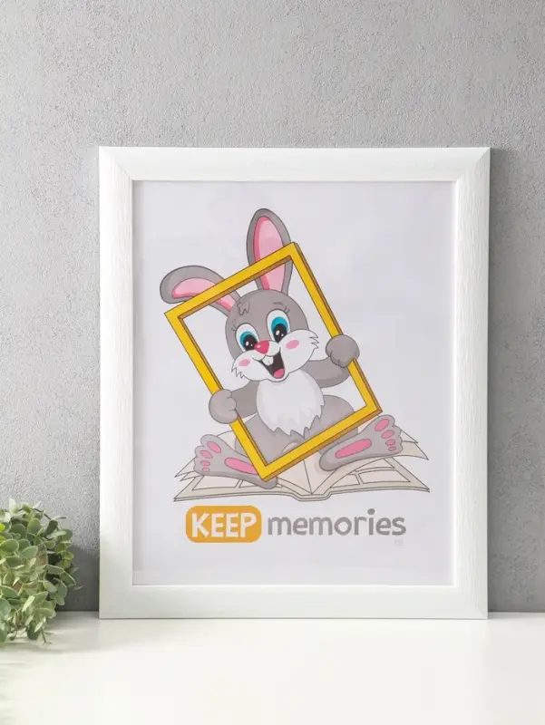 Фоторамка для фото 40х50 см "Luxe Elegance" пластик, белый, (пластик экран)