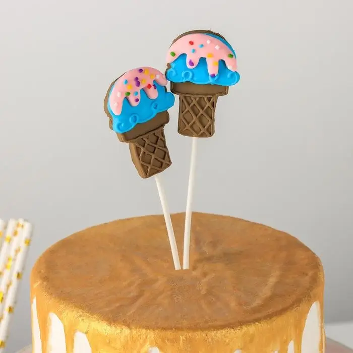 Набор топперов для торта &laquo;Кексики&raquo;, 2 шт., 12.5&times;4 см