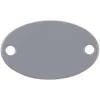 Шильдик металлический Alfa Oval, серый