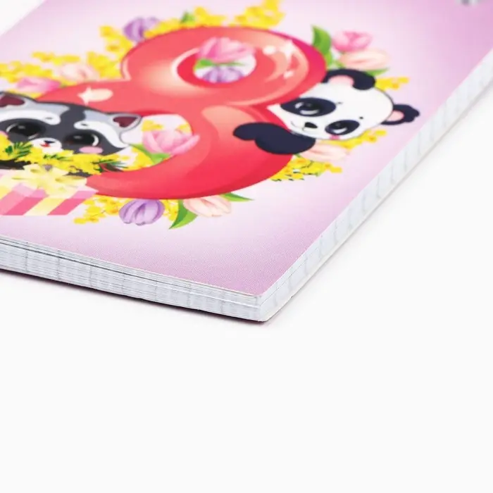 Блокноты в мягкой обложке А7, 40 л на гребне &laquo;Самая милая. 8 марта&raquo;