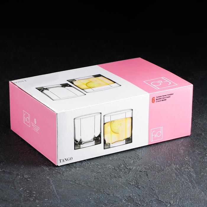 Набор стаканов для виски Paşabah&ccedil;e Tango, 250 мл, 6 шт