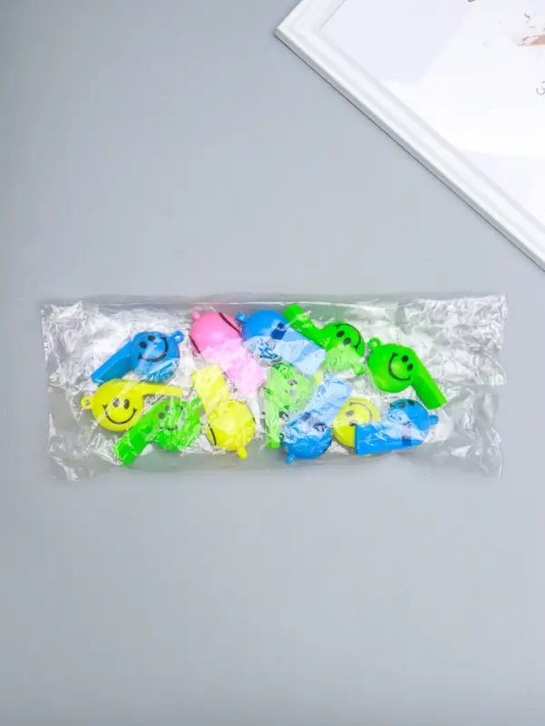 Свисток пластик "Смайл", МИКС