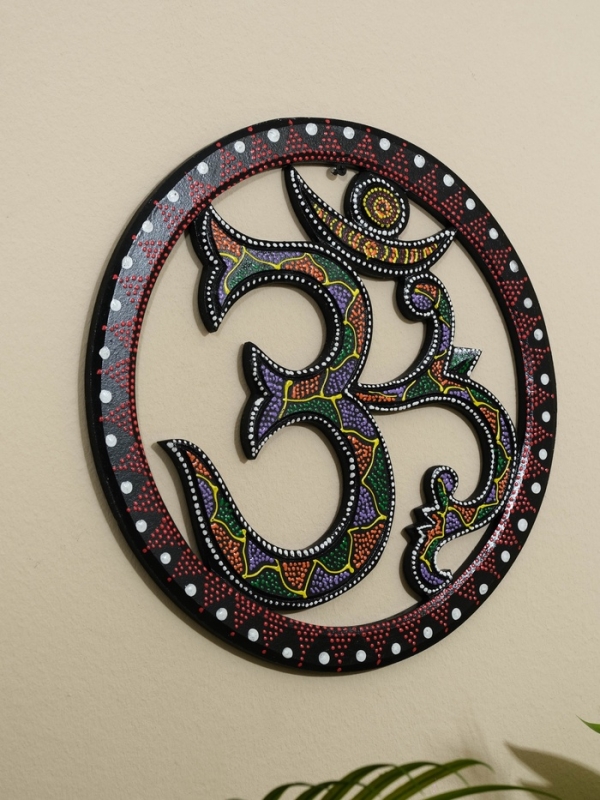 Панно резное МДФ "ОМ Цветное", 30х30х0,6 см