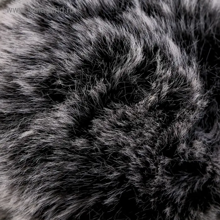 Помпон искусственный мех "Чернобурка" d=9 см