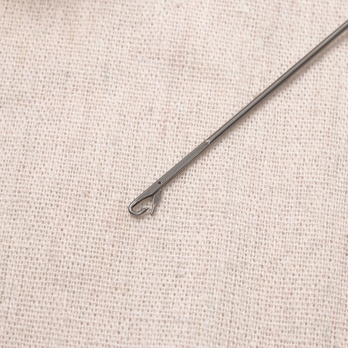 Игла для выворачивания руликов, поясов, кулисок, 17,5 &times; 2,2 см