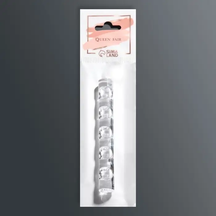 Подставка для маникюрных кистей &laquo;MINI&raquo;, 5 секций, 8&times;1 см, прозрачная