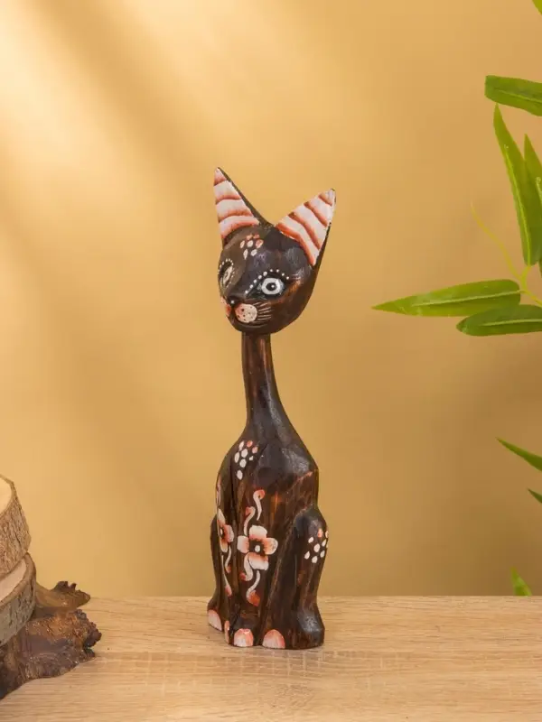 Сувенир &laquo;Кошка в ошейнике&raquo;, 7&times;3.5&times;20 см, дерево