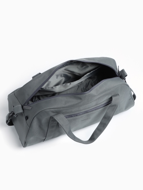 Сумка спортивная на молнии, размер универсальный , цвет серый