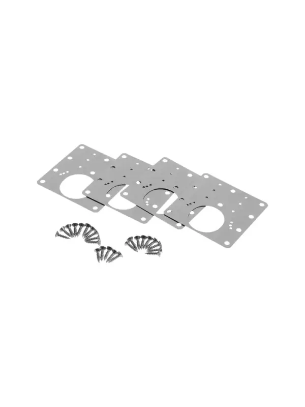 Ремкомплект для мебельной петли ТУНДРА, 8х8 см, набор 4 шт