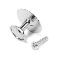 Ручка-кнопка ТУНДРА РК002, цвет хром