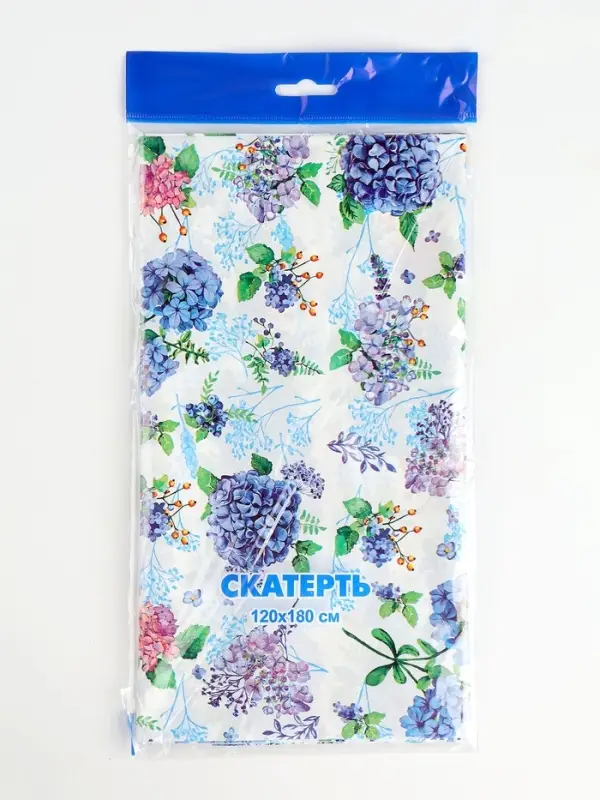 Гортензия скатерть для пикника (по 50) 120*180/35, ПВД, 1/50