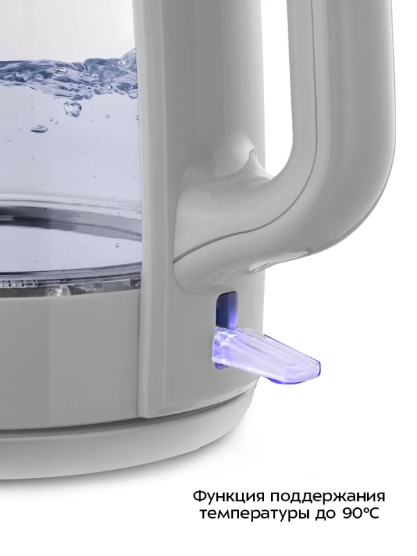 Чайник электрический стеклянный КТ-6766 - 3 л