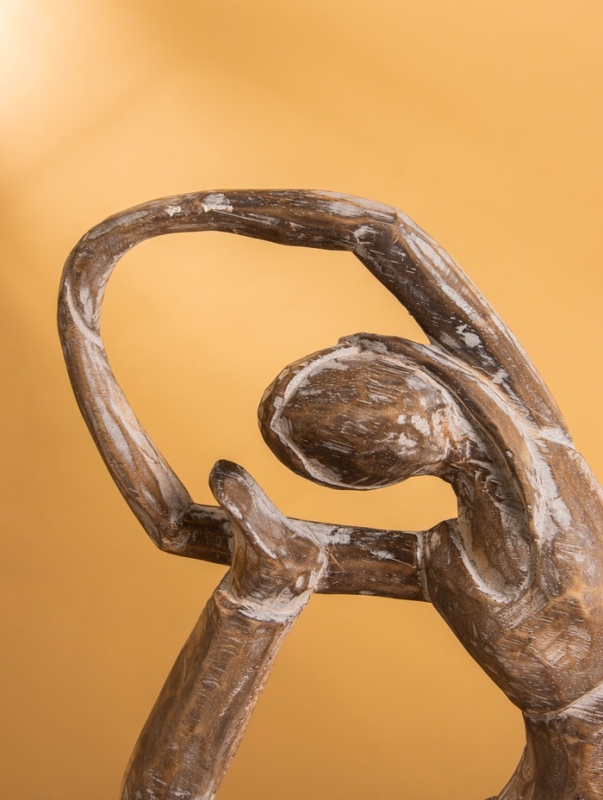 Сувенир &laquo;Йога&raquo;, 27&times;10&times;33 см, дерево, коричневый