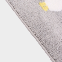 Коврик Доляна &laquo;Гуси&raquo;, 40&times;60 см, микрофибра, серый