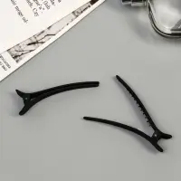 Зажим для волос "Джастин" (набор 6 шт) 7,5 см, чёрный