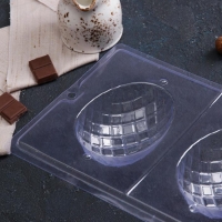 Форма для шоколада &laquo;Фаберже&raquo;, 2 ячейки, 26,5&times;20,5&times;5,5 см, цвет прозрачный