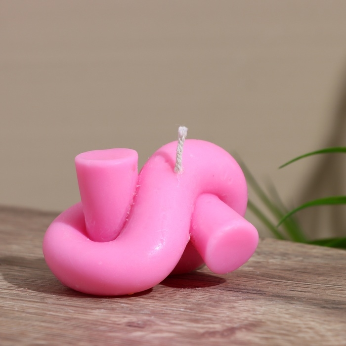 Свеча "Узелок" 8х5х5 см, соевый воск МИКС