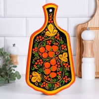 Доска разделочная &laquo;Ягодка&raquo;, микс, хохлома