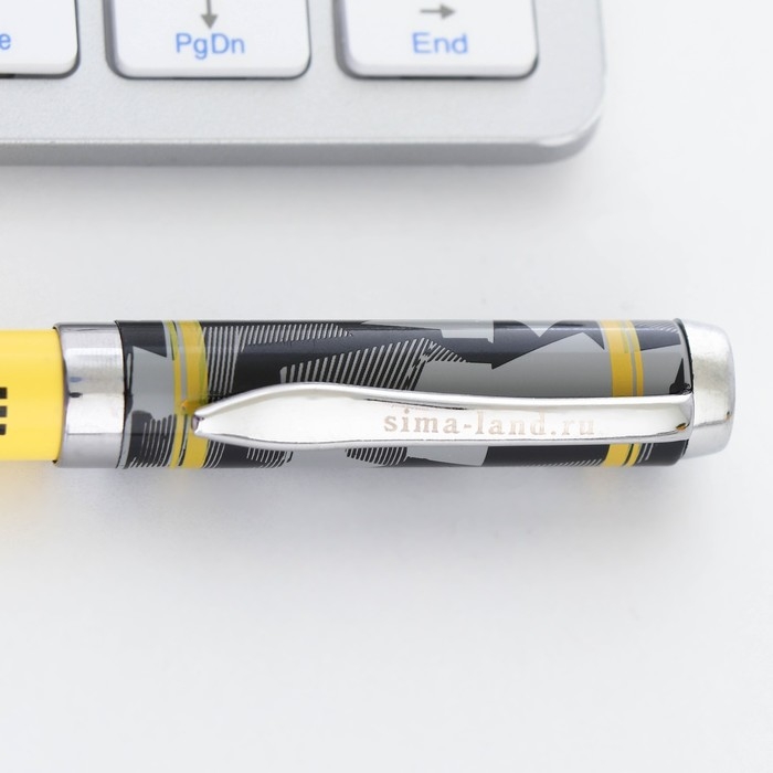 Ручка металл &laquo;Герой и защитник&raquo;, синяя паста 1.0 мм