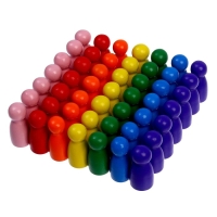 Набор фигурок для изучения счёта &laquo;Пешки&raquo; 50 шт. МИКС