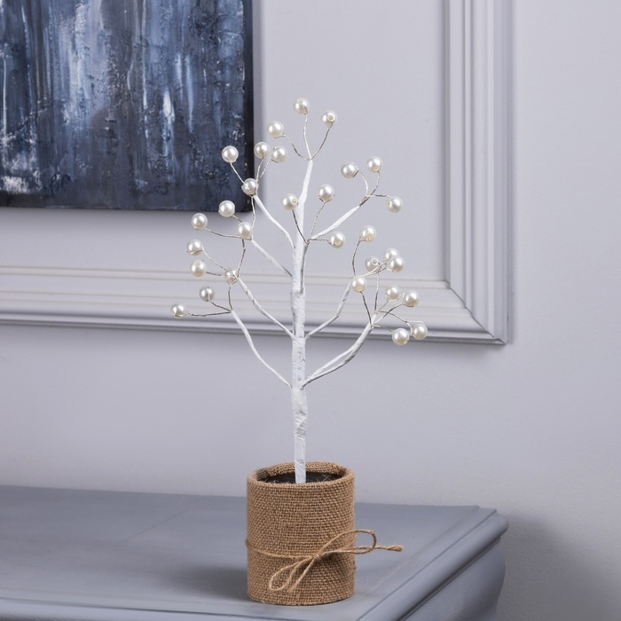 Светодиодный куст &laquo;Шарики&raquo; 35 см, 30 LED, батарейки AAx3 (нет в комплекте), свечение тёплое белое