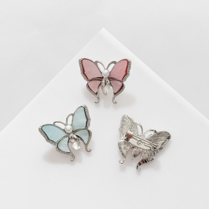 Брошь &laquo;Бабочка&raquo; эстетичная, цвет МИКС (неделимая фас. 12шт, цена за шт)