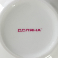 Сахарница фарфоровая с ложкой Доляна &laquo;Зелёный сад&raquo;, 320 мл, 10&times;9 см