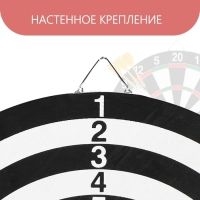 Дартс ONLYTOP, мишень диаметром 41 см, 6 дротиков