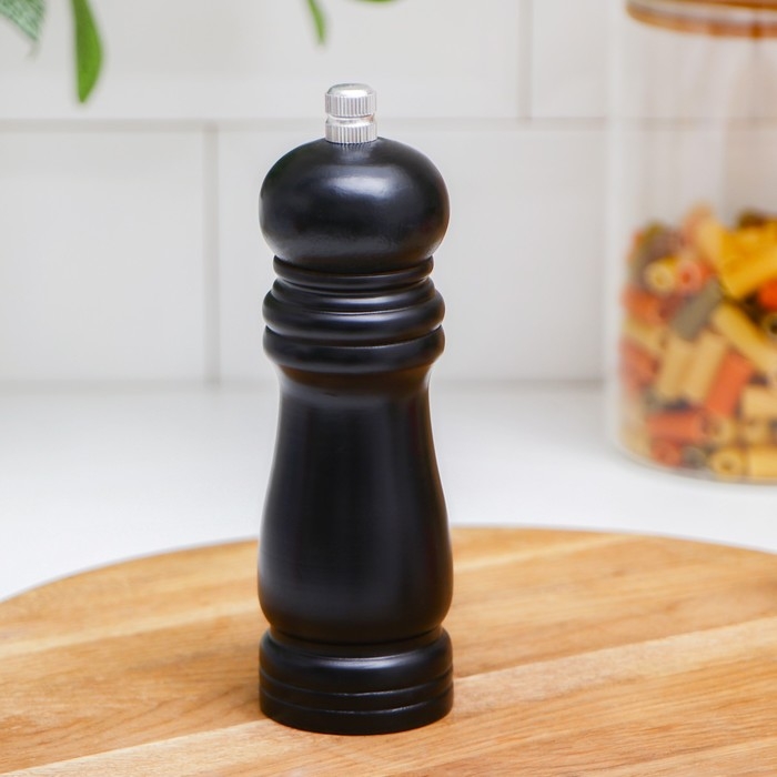 Мельница для специй Доляна &laquo;Дуновение леса&raquo;, 15,5&times;4,5 см, керамический механизм, цвет тёмное дерево