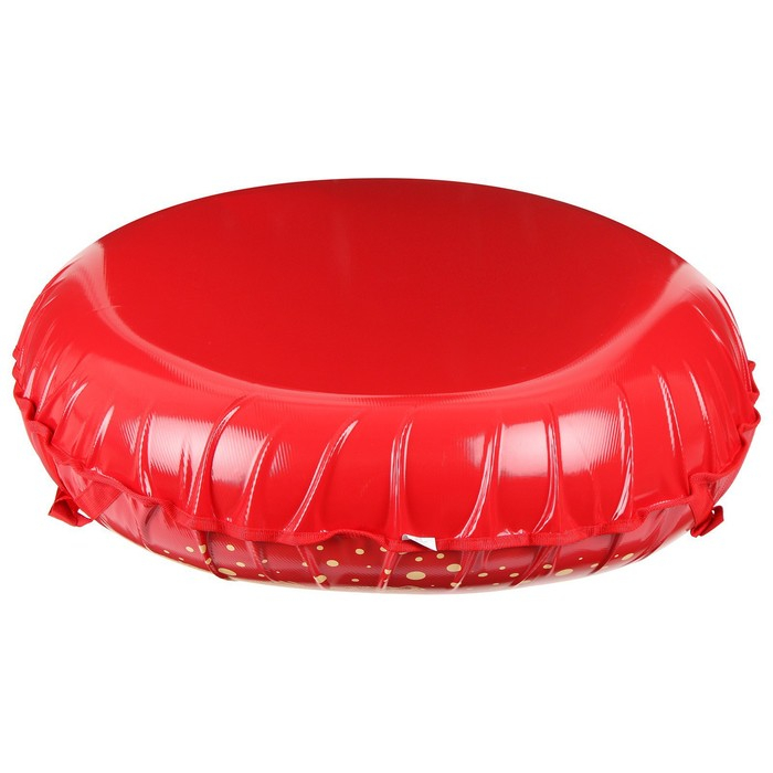 Тюбинг-ватрушка &laquo;Венок&raquo;, диаметр чехла 107 см, тент/тент, цвет красный