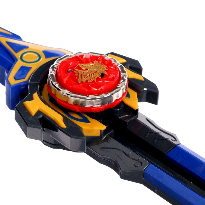 Набор волчков с мечом ULTRA SPIN &laquo;Сражение гладиаторов&raquo;, 4 волчка, 2 устройства запуска, арена