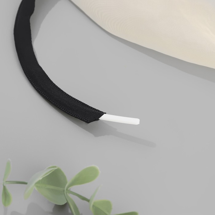 Лента тоннельная, двухстрочная, 10 мм, 10 &plusmn; 0,5 м, цвет чёрный