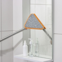 Окномойка фигурная Raccoon, стальная ручка, 2 секции, 102 см, насадка из микрофибры 20&times;15 см