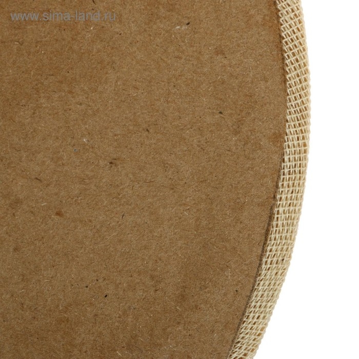 Холст круглый на оргалите 4мм, d-30 хлопок 100% акриловый грунт м/з 250г/м&sup2;