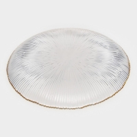 Тарелка - блюдо подстановочное &laquo;Фейверк&raquo;, d=27 см, цвет прозрачный