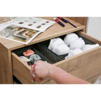 Органайзер для хранения белья Доляна &laquo;Фора&raquo;, 7 ячеек, 34&times;30,5&times;10 см, цвет серый