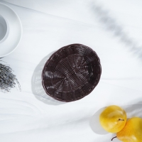 Корзинка для подачи Доляна &laquo;Шоко&raquo;, 18&times;15&times;5 см, цвет коричневый