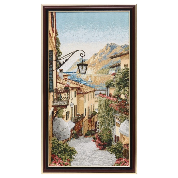 Гобеленовая картина "Цветочная улица-2" 36*63 см