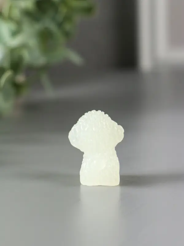 Сувенир полистоун флюоресцентный "Терьерчики" набор 4 шт 2х2,7х3 см