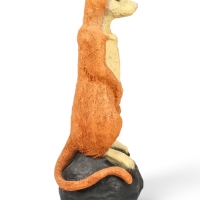 Садовая фигура из полистоуна &laquo;Большой сурикат на камне&raquo;, 60&times;24&times;22 см