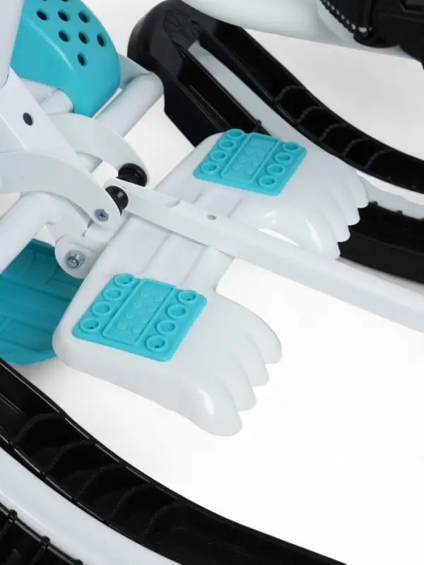 Снегокат &laquo;Тимка спорт 6Д&raquo; с забавными медвежатами, с двумя спинками, с родительской ручкой, бирюзовый, ТС6Д/ЗМ Nika