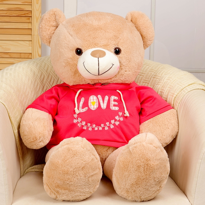 Мягкая игрушка &laquo;Медведь&raquo; в кофте, 95 см, цвет коричневый