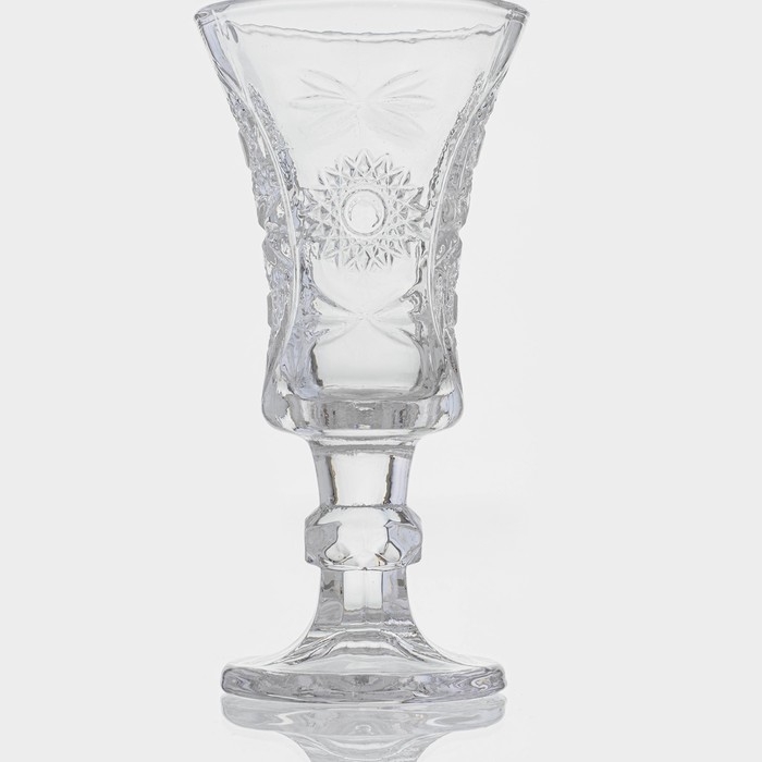 Набор рюмок стеклянных &laquo;Ледяная звезда&raquo;, 35 мл, 10,5&times;5 см, 6 шт