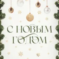 Коробка для макарун &laquo;С Новым годом&raquo;, веточки, 18 х 12 х 3.5 см