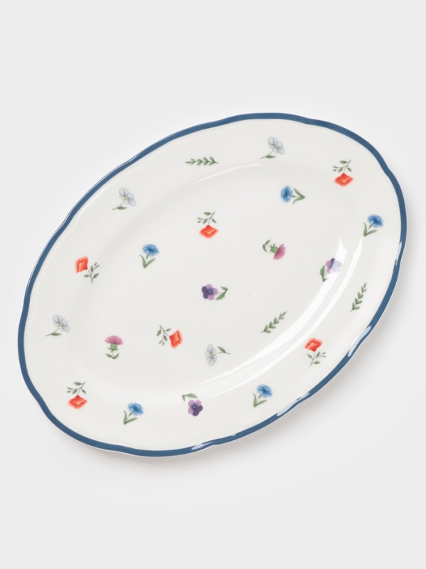 Блюдо овальное "Романс" 29,7х21х2 см